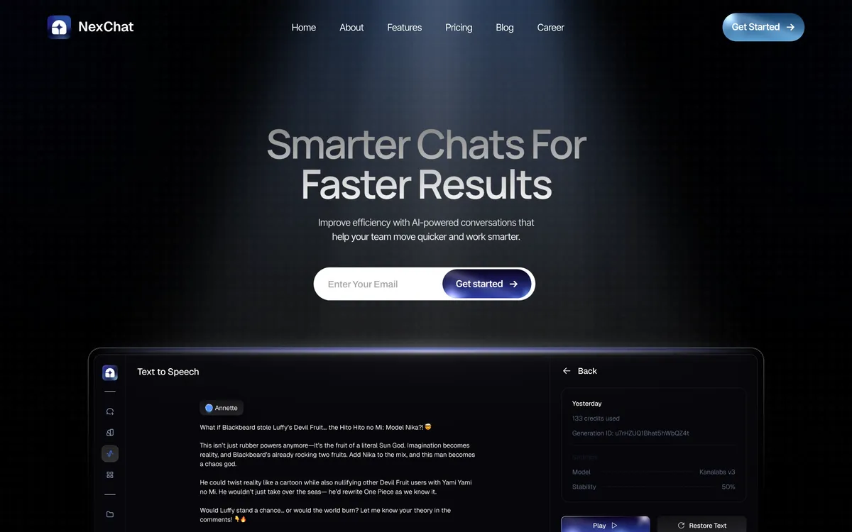 NexChat template