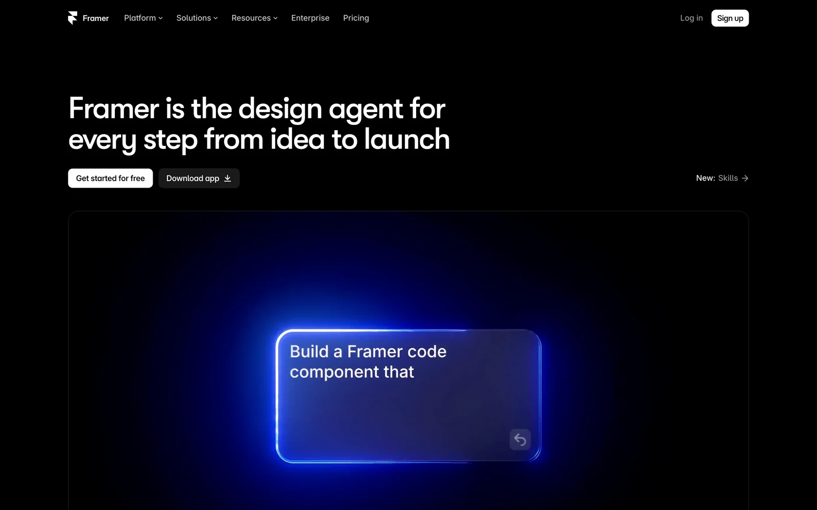 Framer website